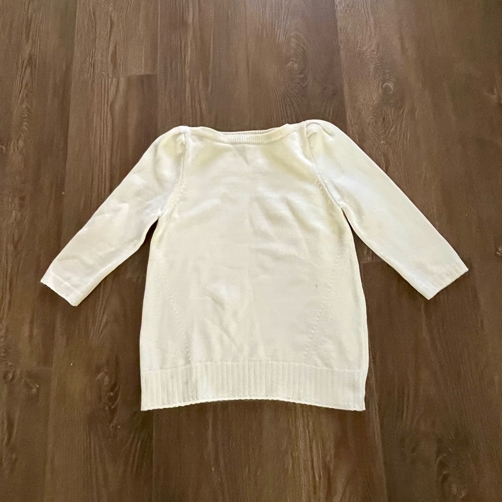 Classic Cream Boatneck Women's Sweater - Picture 8 of 8